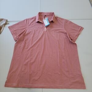 Chick-fil-A Polo Shirt Mens 2XL Red White Stripe OOBE Team Style HydroChill